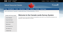 Desktop Screenshot of clss.nrcan.gc.ca