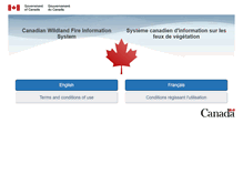 Tablet Screenshot of maps.nofc.cfs.nrcan.gc.ca