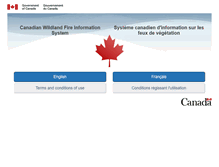 Tablet Screenshot of cwfis.cfs.nrcan.gc.ca