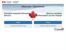 Tablet Screenshot of chis.nrcan.gc.ca